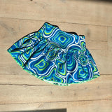 Groovy baby print (Blue & Green) - Bikini, extreme crop & mini skirt image 3