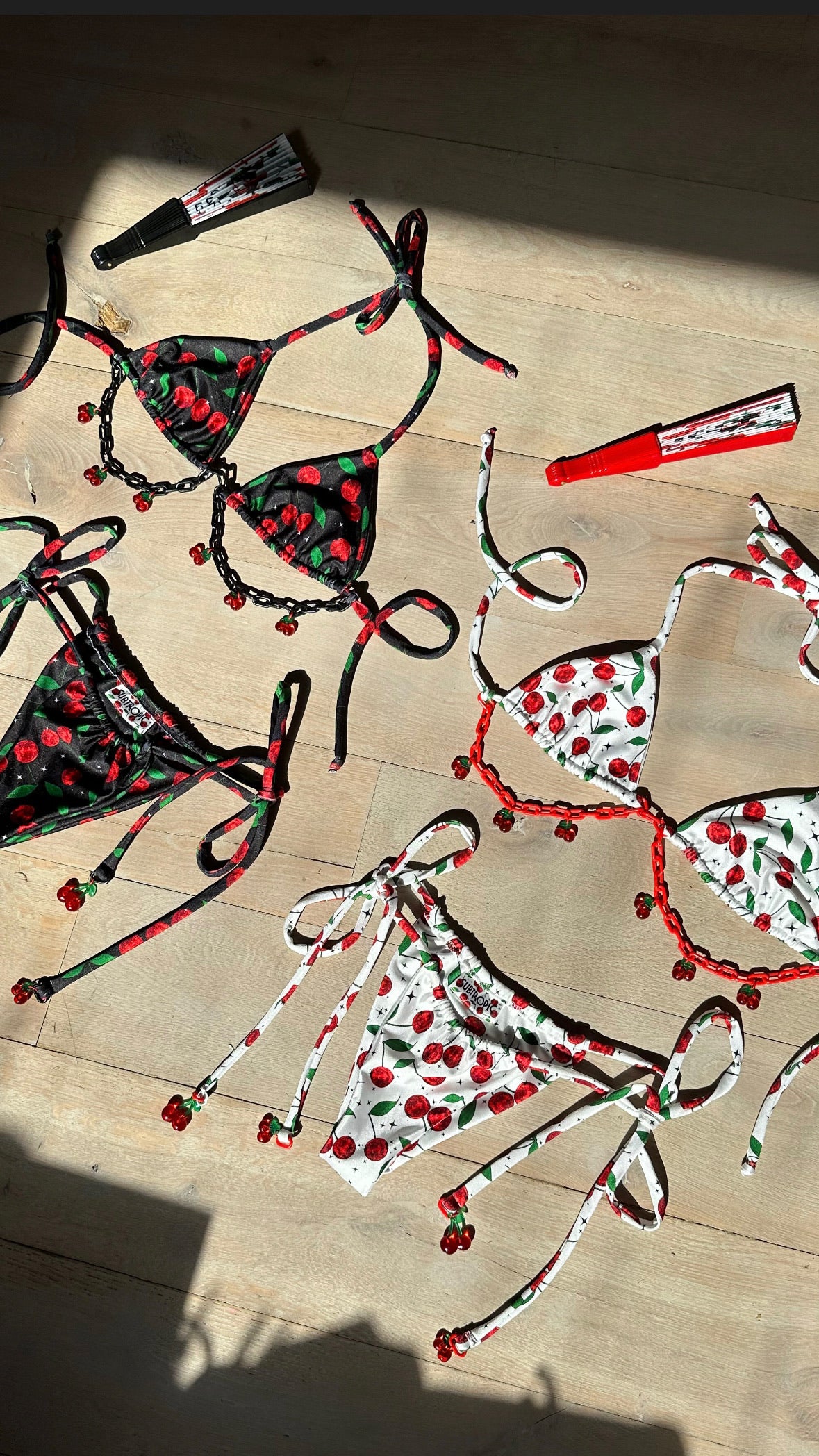 Disco Cherry (Black) - Full Bikini image 10