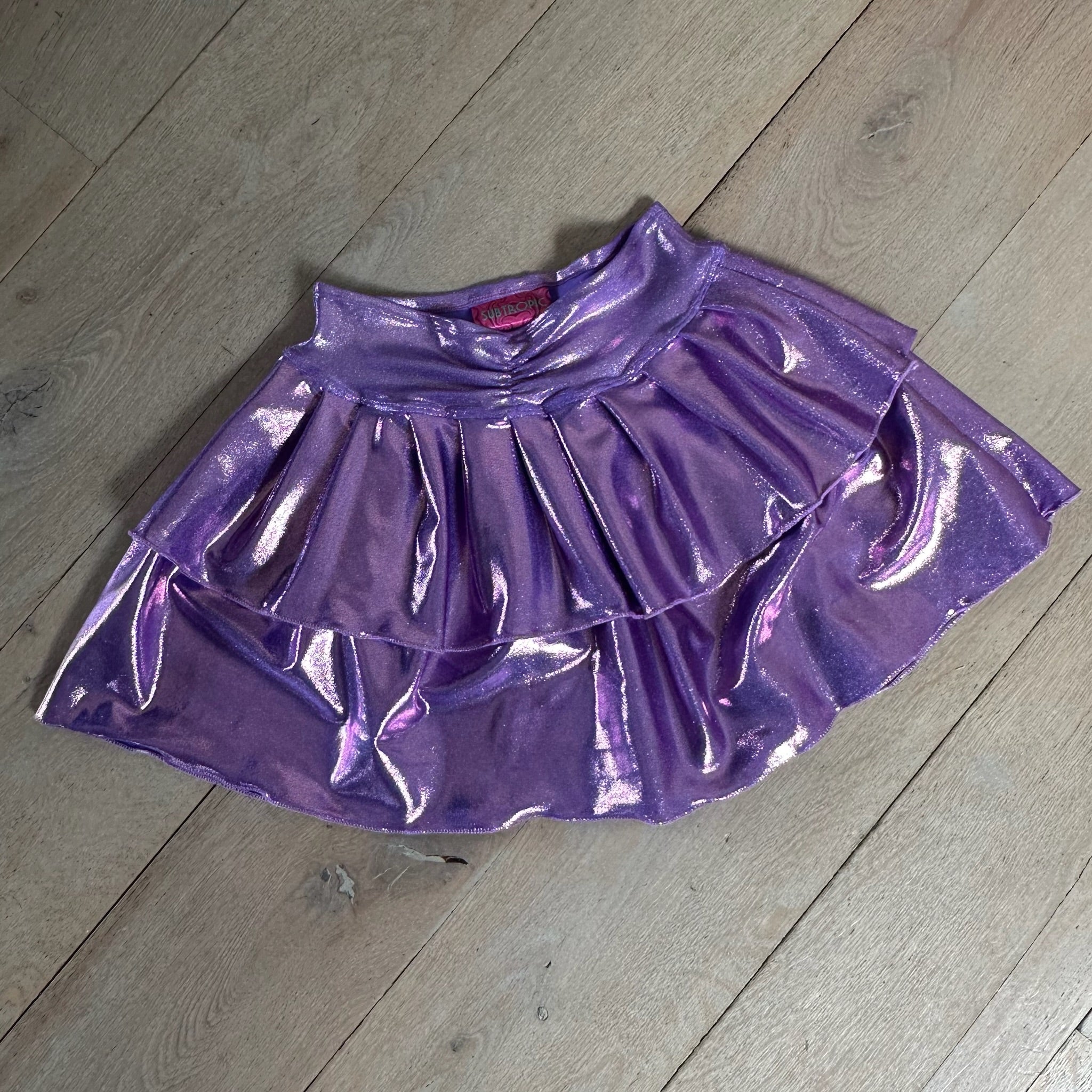 Metallic Lilac - Bralet & Double layered skirt image 3
