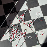 Disco Cherry (white) - Full Bikini image 0