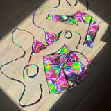 UV Liquid - Bralet, long sleeve crop & shorts image 0