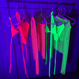 Rhinestone Set - Neon Pink