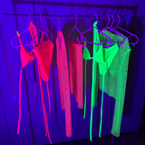 Bikini top & high waisted bottoms - Choose your colour image 2