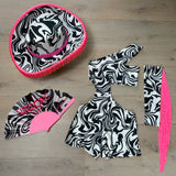 Monochrome Swirl - Unitard & Fringe sleeve image 0