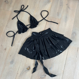Metallic Black - Bralet & Skirt image 1