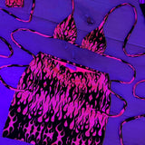 UV Pink Flame - Bralet & skirt set image 2