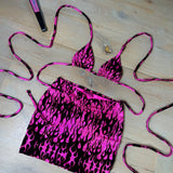 UV Pink Flame - Bralet & skirt set image 0