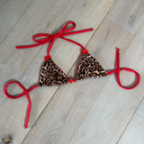 Red Leopard - Bikini top only image 0
