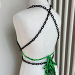 Unitard with chain strap bikini top - Neon tiger - (Choose your colour) image 3