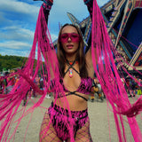 UV Pink Flame - Chain top &  bottoms  image 1