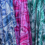 Metallic money print -Top & Skirt set image 3