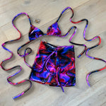 Bralet & Shorts set - UV Midnight swirl image 0