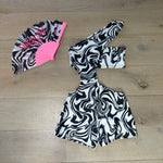 Monochrome Swirl - Unitard image 0