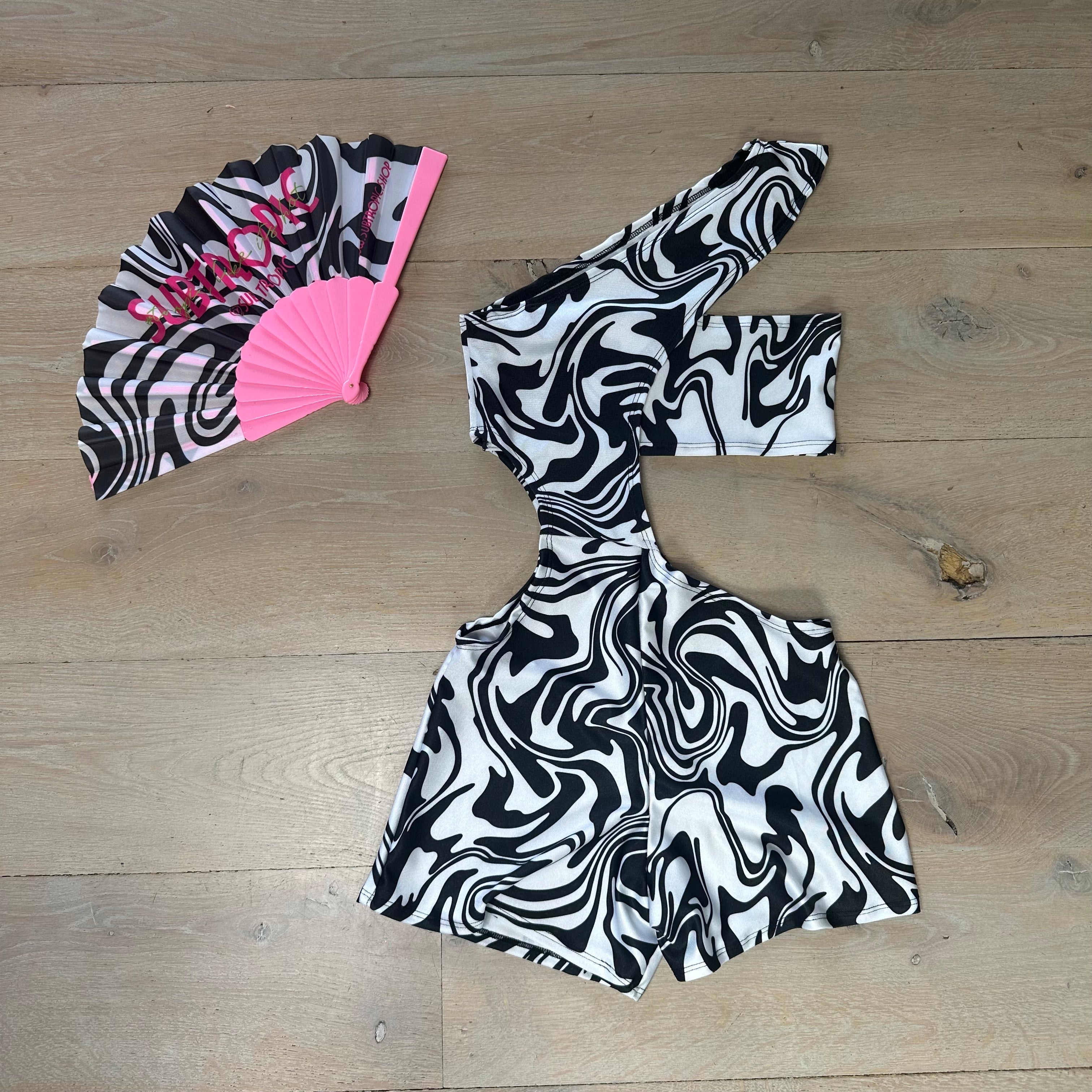 Monochrome Swirl - Unitard image 0
