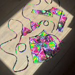 UV Liquid -  Bralet, long sleeve crop & shorts   image 0