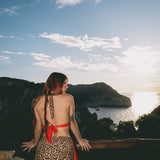 Red Leopard - Bikini top & skirt set image 3