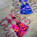 Unitard - UV Wavey print (Pink) image 3