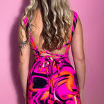 Unitard - UV Wavey print (Pink) image 8