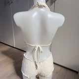 Cream Lace - Top & Shorts