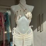 Cream Knit Skirt