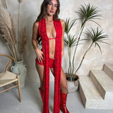 Cherry Red Lace - Top & Shorts