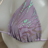 Lilac Iridescent Sequin Embellished Bikini Bottoms