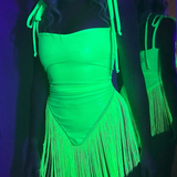 Neon Green Fairy - Fringe Set