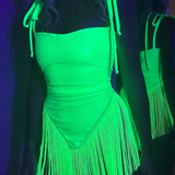 Neon Green Fairy - Fringe Set