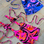 Unitard - UV Wavey print (Pink) image 9