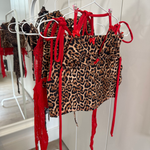 Red Leopard - Bikini top & bottom with skirt image 7