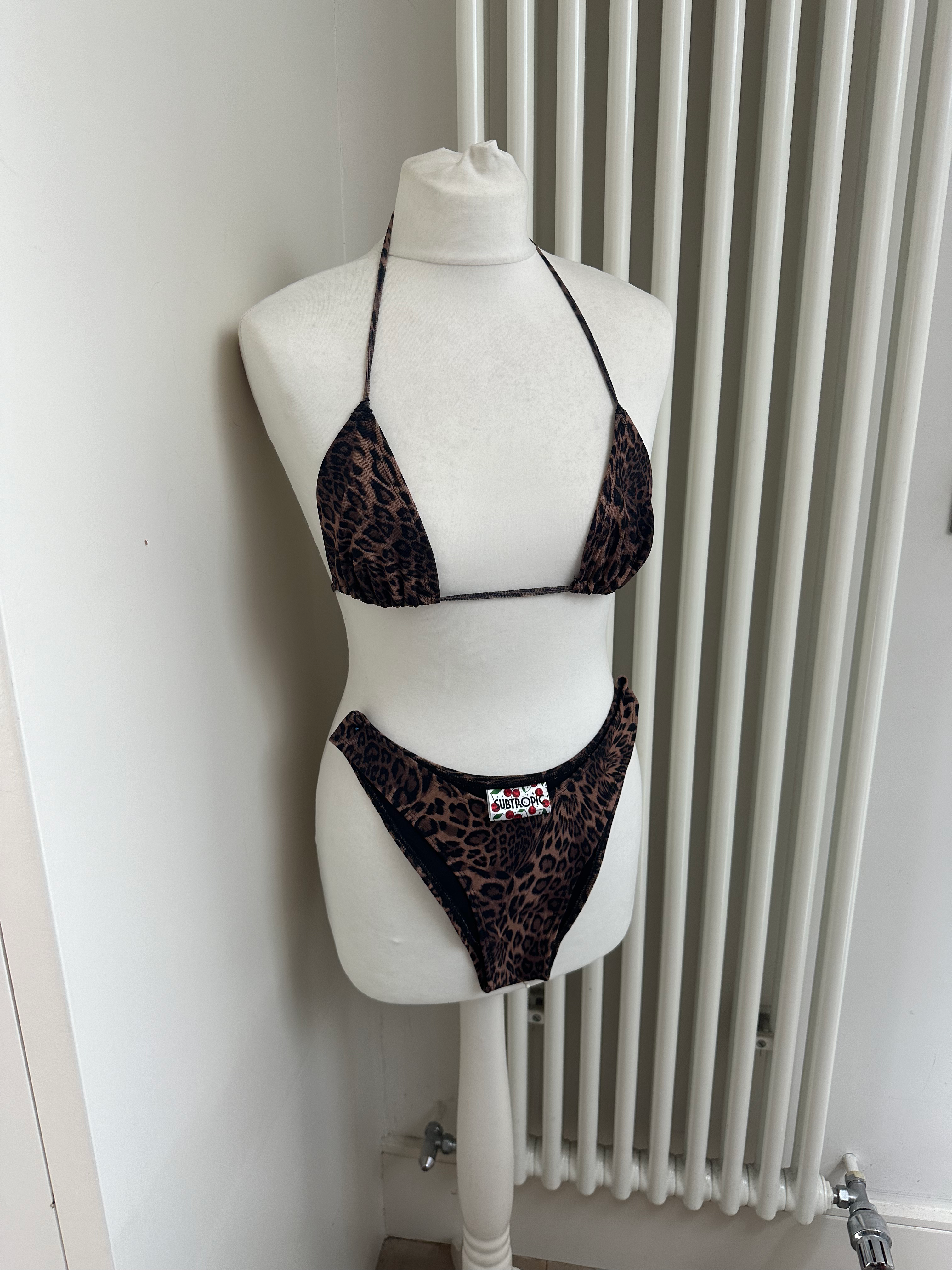 Leopard - Full set bikini & cover up dress bundle deal image 4