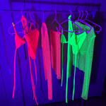 Bikini top & high waisted bottoms - Choose your colour image 2