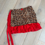 Red Leopard - Bikini top & skirt set image 4