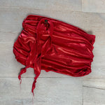 Metallic red - Bralet & micro mini skirt. image 6