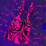 Unitard - UV Wavey print (Pink) image 0