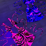 Unitard - UV Wavey print (Pink) image 2