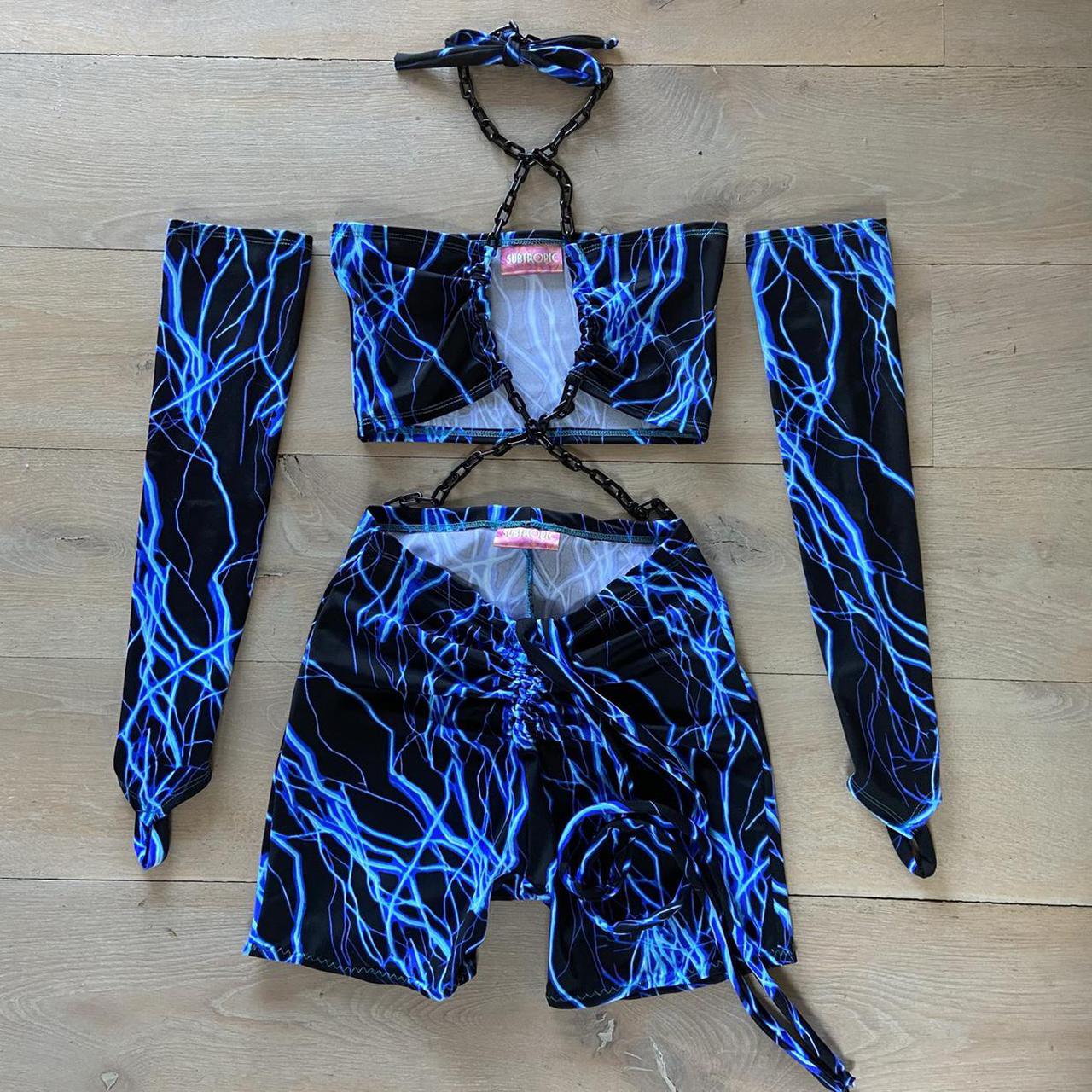 Full set, top, shorts & arm sleeves - Bolt (Choose your colour) image 2