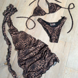 Leopard - Full set bikini & cover up dress bundle deal image 1