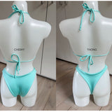 Aqua High Cut Bikini Bottoms